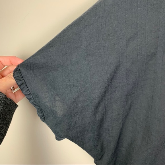 Eliot Madewell Drawstring Waist Button Down Top M - Picture 6 of 8